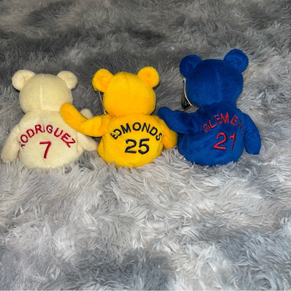 Set of 3 Salvino’s Bamm Beanos Edmonds, Rodriguez, Clemens with tags